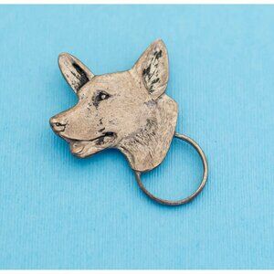 Vintage Cute Dog Cameo Brooch - N6